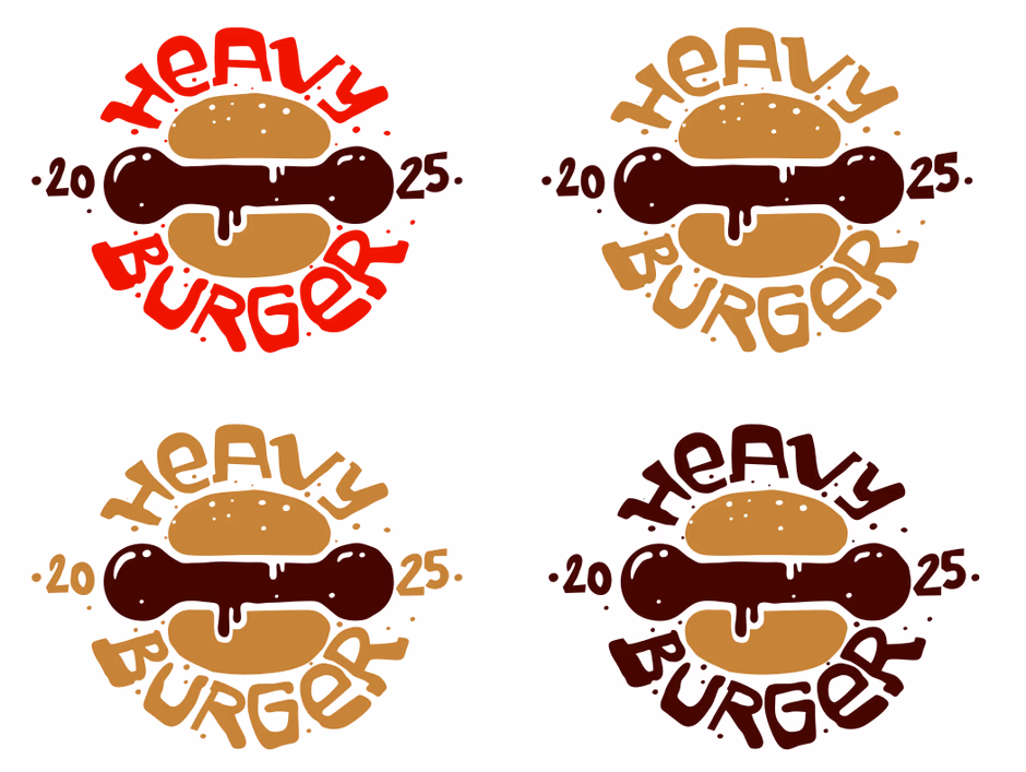 Heavy burger presentation