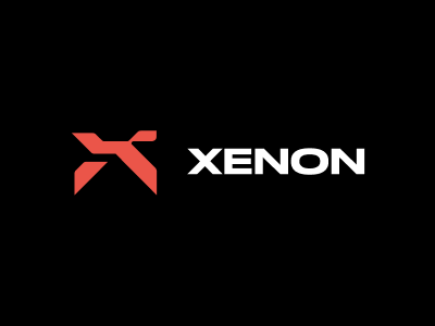 Агрессивно технологическое лого Xenon
