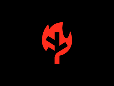 Burning tree mark