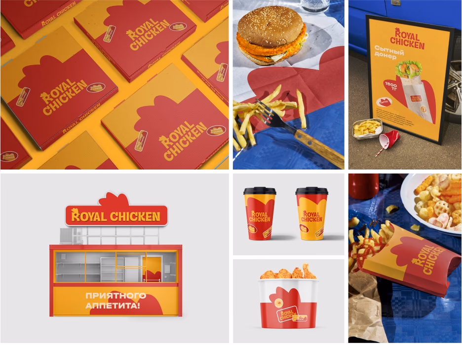 royal chiken presentation