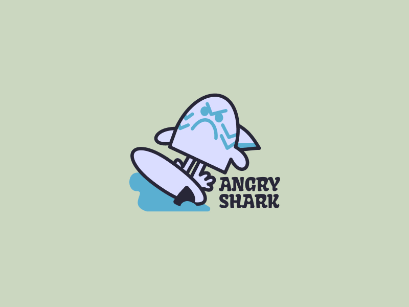 Angry shark