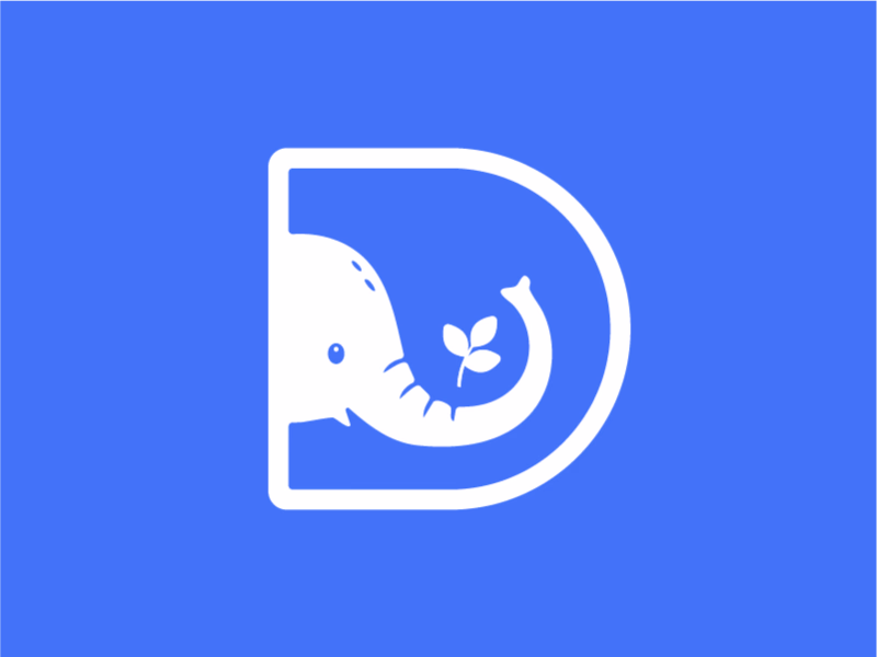 D Elephant Logo
