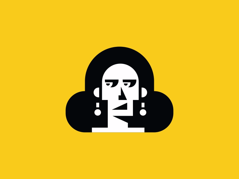 Geometric Lady Head