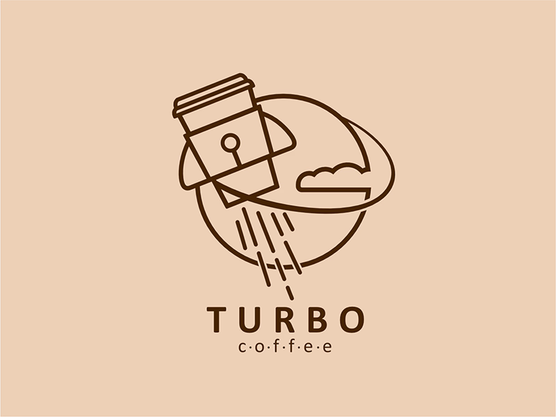 логотип для кофейни Турбо