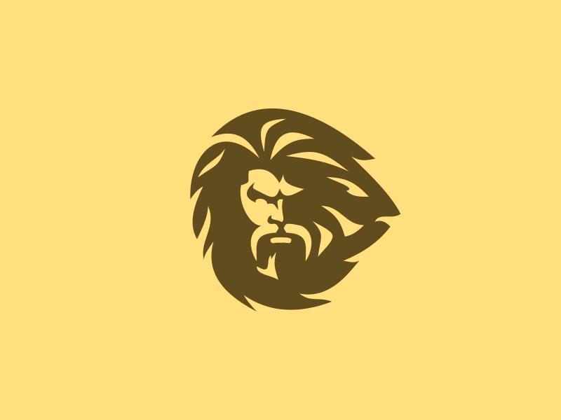 Bearded man logo