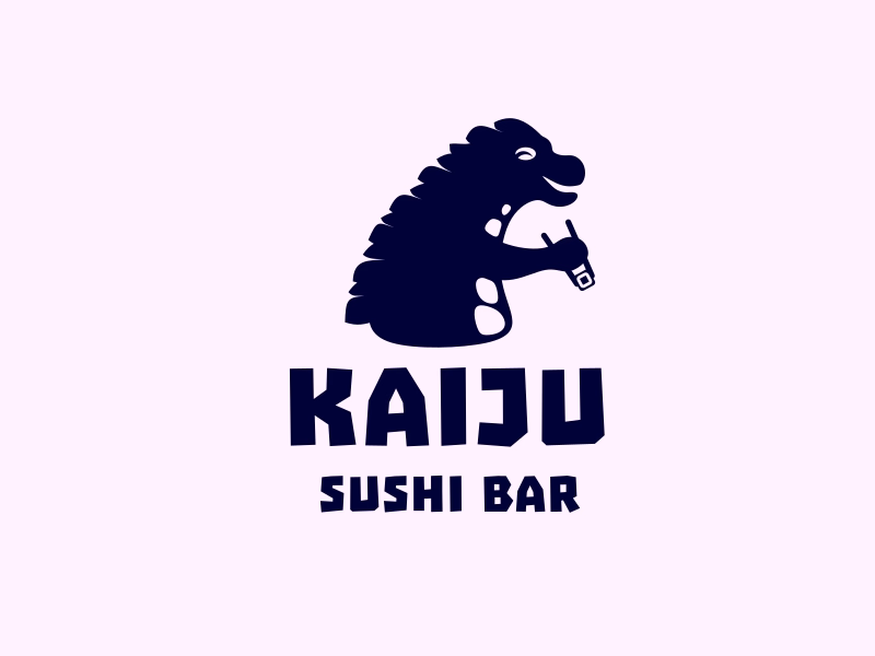 Godzilla sushi logo