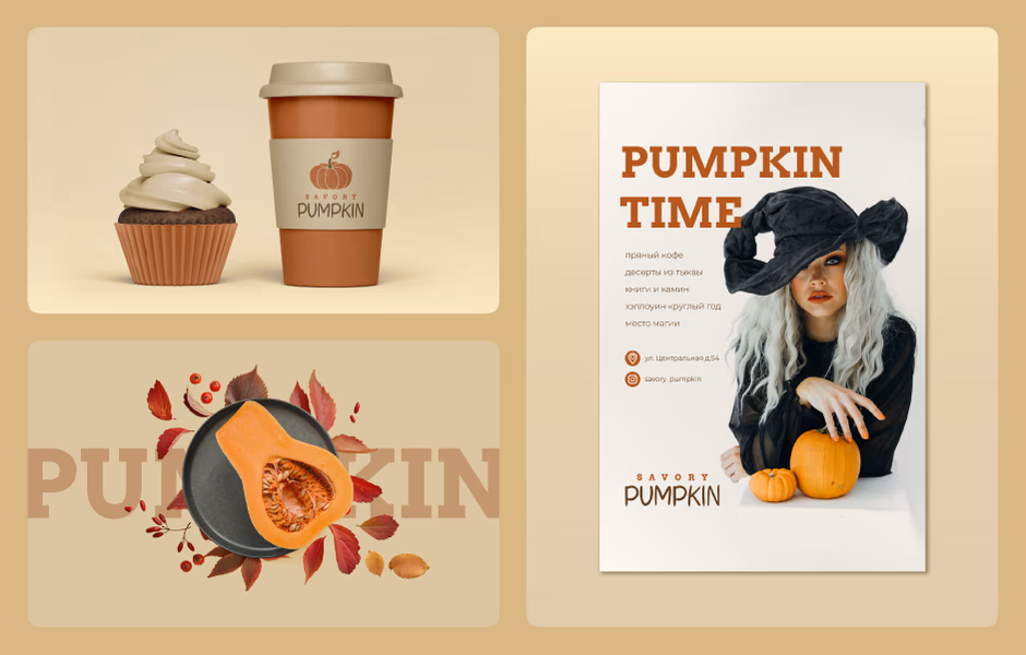 Savory pumpkin presentation