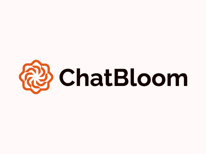 Chatbloom TECH SAAS AI Chat Logo Design