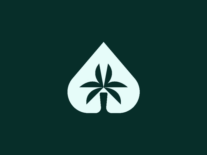 Palm and Heart Logo Design for sale
