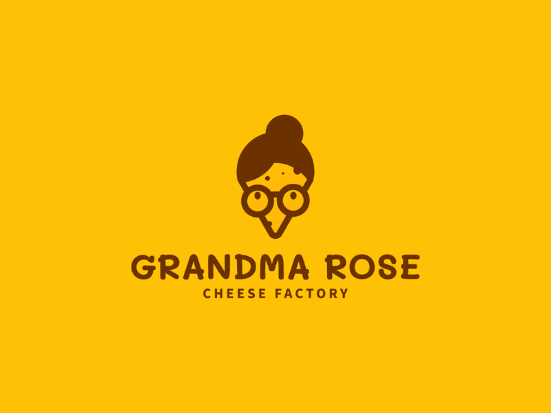 Grandma Rose логотип для сырной фабрики