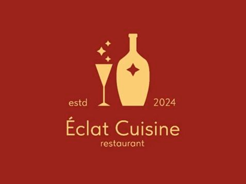 Eclat Cuisine лого для французского ресторана