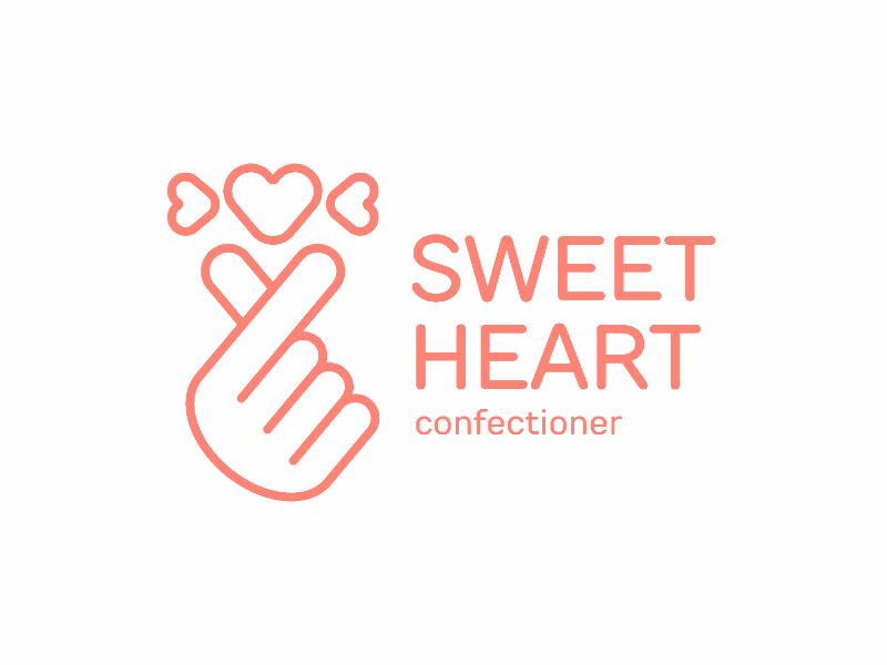 Логотип для кондитерской sweet heart
