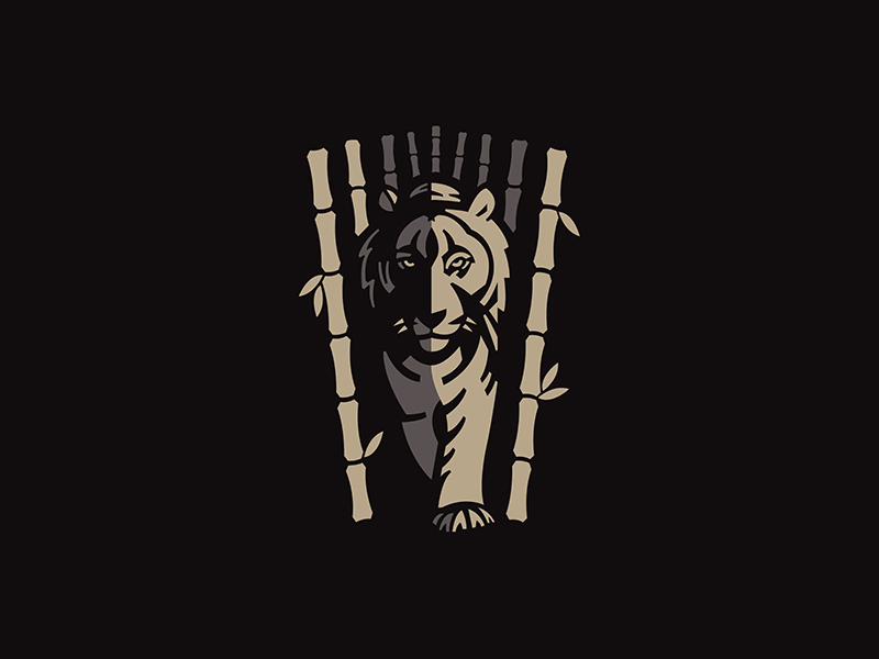 Tiger and bamboo