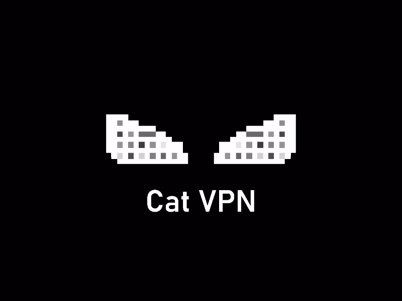 Логотип для VPN сервиса Cat VPN