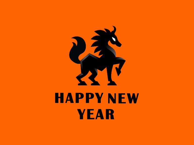 Happy New Year shot
