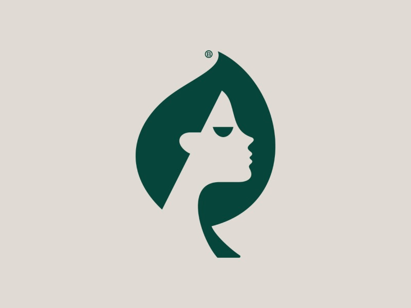 Girl and Leaf